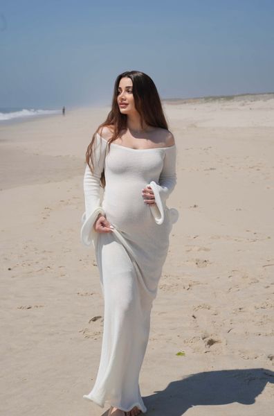 off-white knitted maxi dress reviews Nora Knit Maxi Dress in Ivory