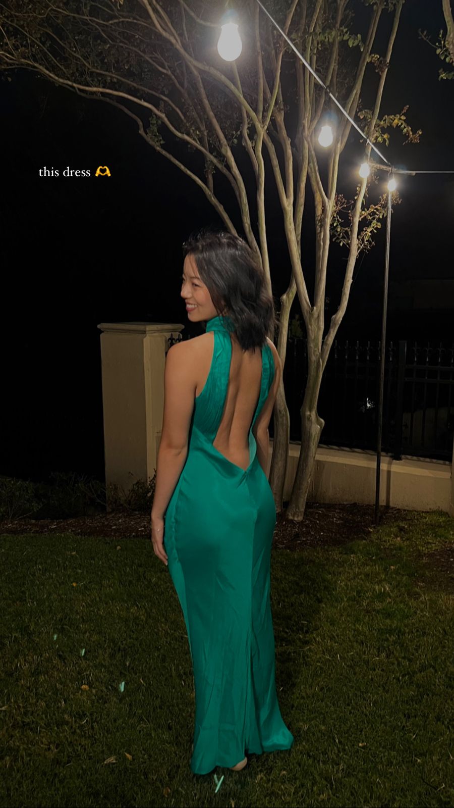 claire satin drape back maxi dress with split green - Black PromotionName: Prime Time Deals Day 3