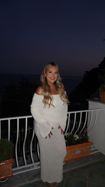 marisol off shoulder boucle maxi dress - ivory Sustainably stunning in the Marisol Because style can be borrowed, not bought. Tap @mamarentals to rent your next look , Get my Look: https://mamarentals.com.au/products/meshki-marisol-boucle-maxi