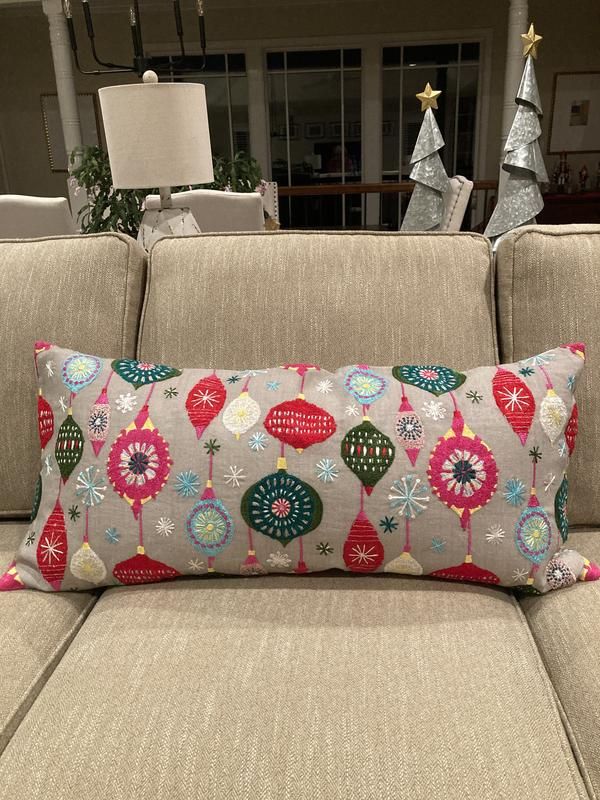 Hobnail Stripe Blue Indoor/Outdoor Decorative Pillow Cover White