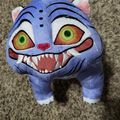Peluche KPop Tigre Blu Sorridente Derpy - Regalo Per Fans