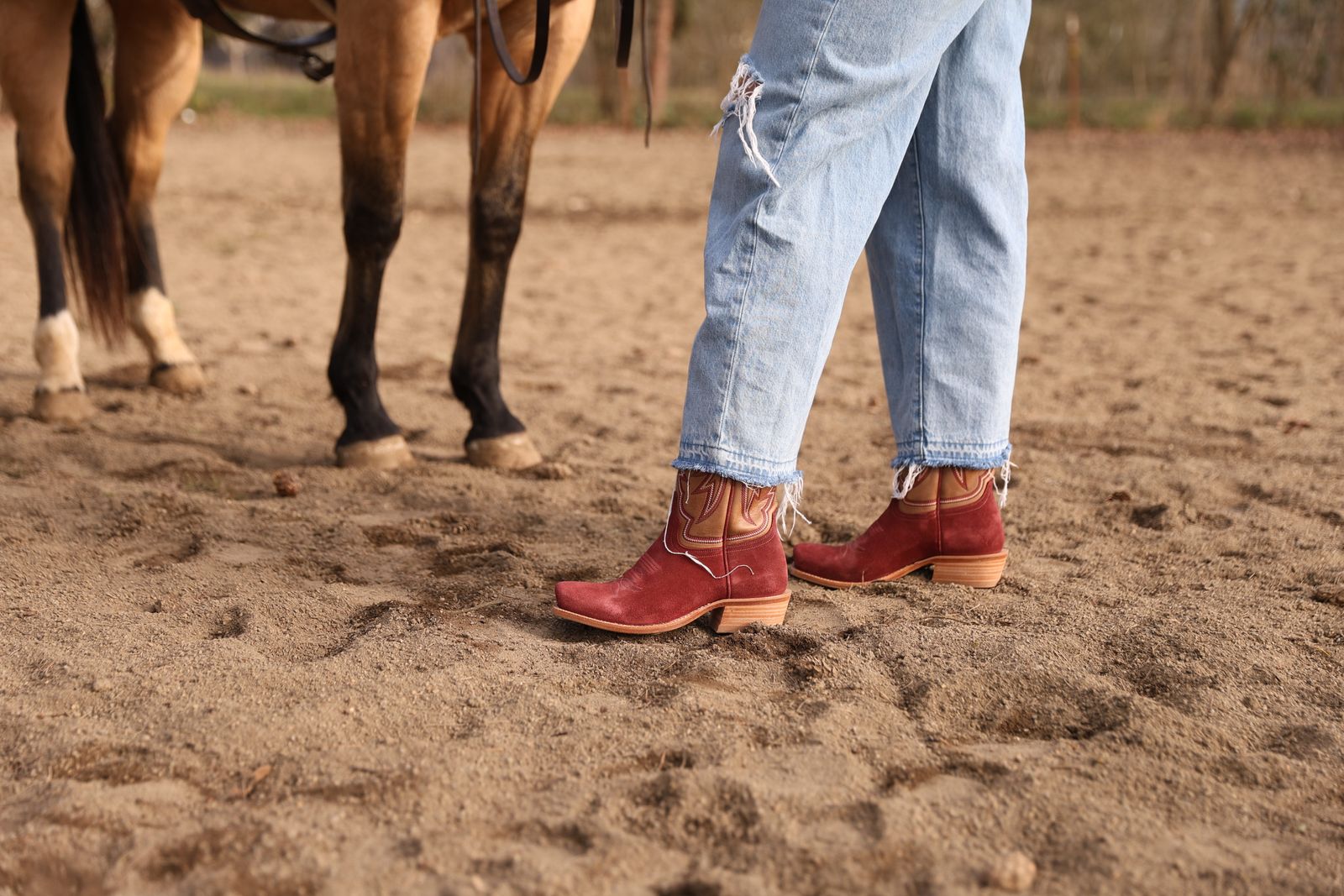 Bottes Cowboy Femme Hyer Spring Hill - Cuir Marron, Taille 11 Pouces, Neuves