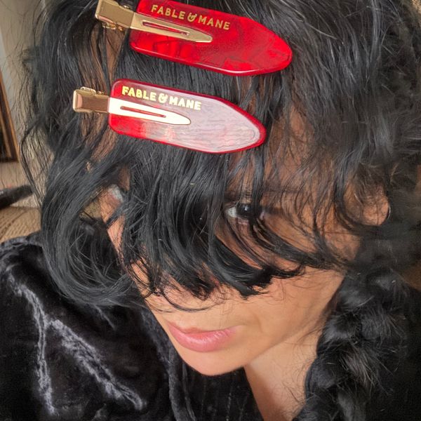 Full Tilt, Kitsch, and Wild Fable Hair Accessories Set - Black, Red, Multicolor Acrylic Halfmoon Claw Hair Clip Set 3pc - Wild Fable™ : Target main image 3