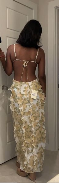 chinese dress ladies Anais Tiered Ruffle Maxi Dress