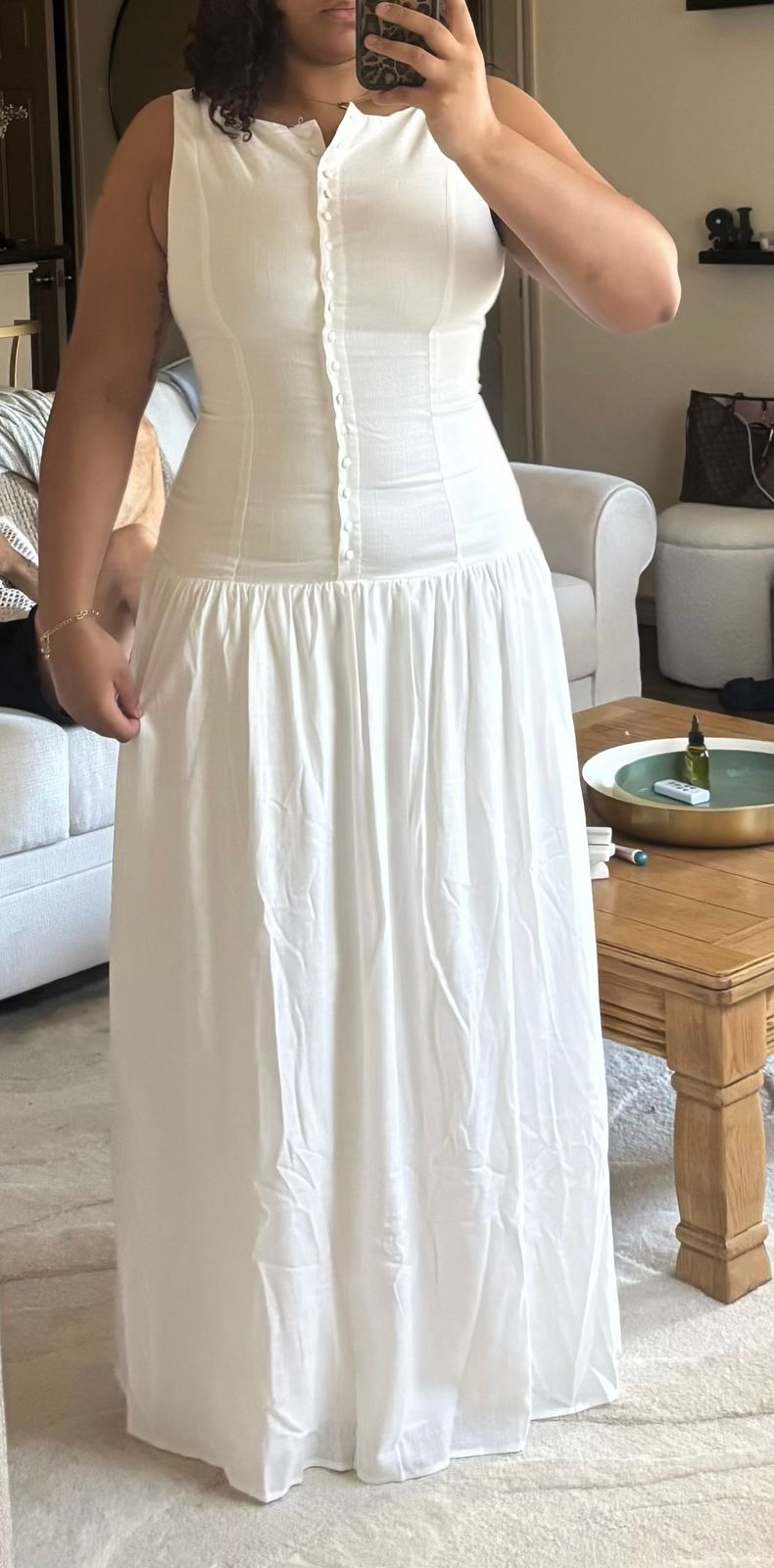 knee length dresses for ladies Linen Maxi Dress MAGGIE – Linen Fairytales main image 1