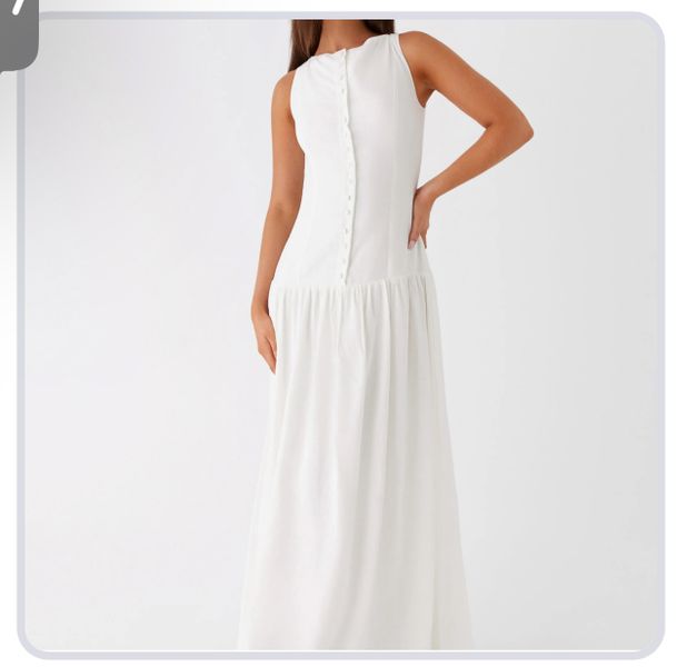 Meggie Linen Maxi Dress - White Peppermayo US Meggie Linen Maxi Dress - White Peppermayo US