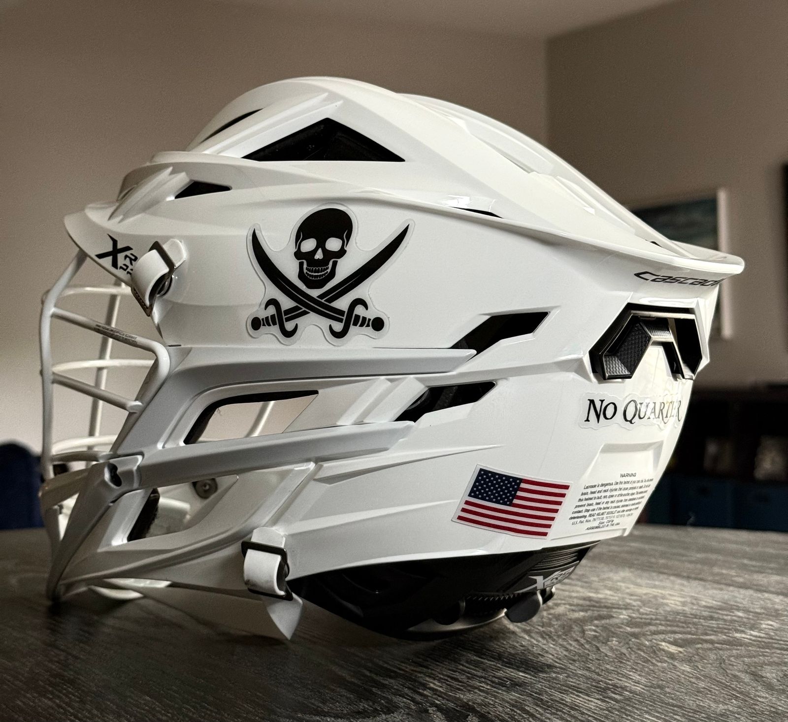 Cascade XRS PRO White Lacrosse Helmet