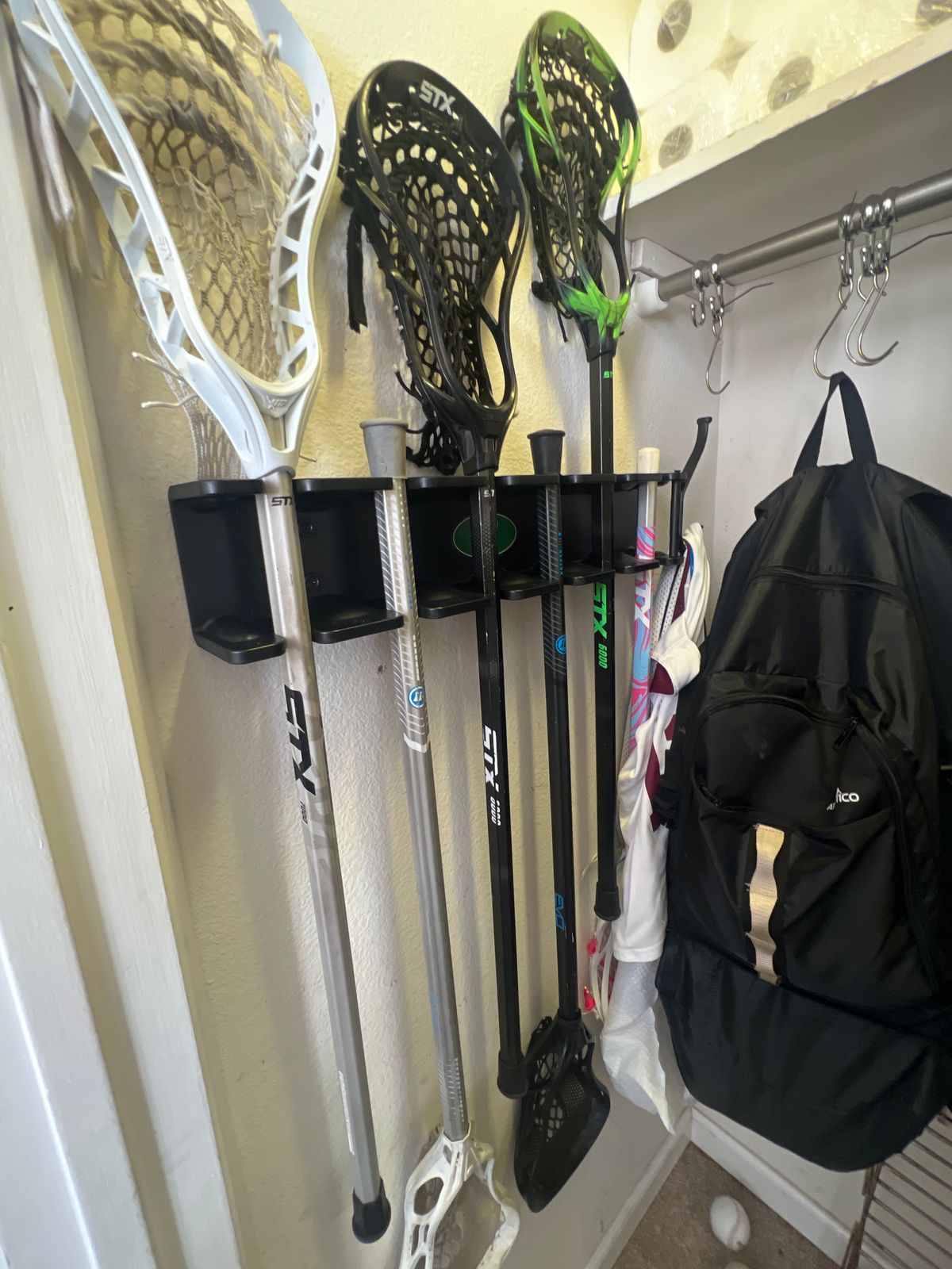 Ski Holders For Wall StoreYourBoard Lacrosse Stick Wall Storage Rack ...