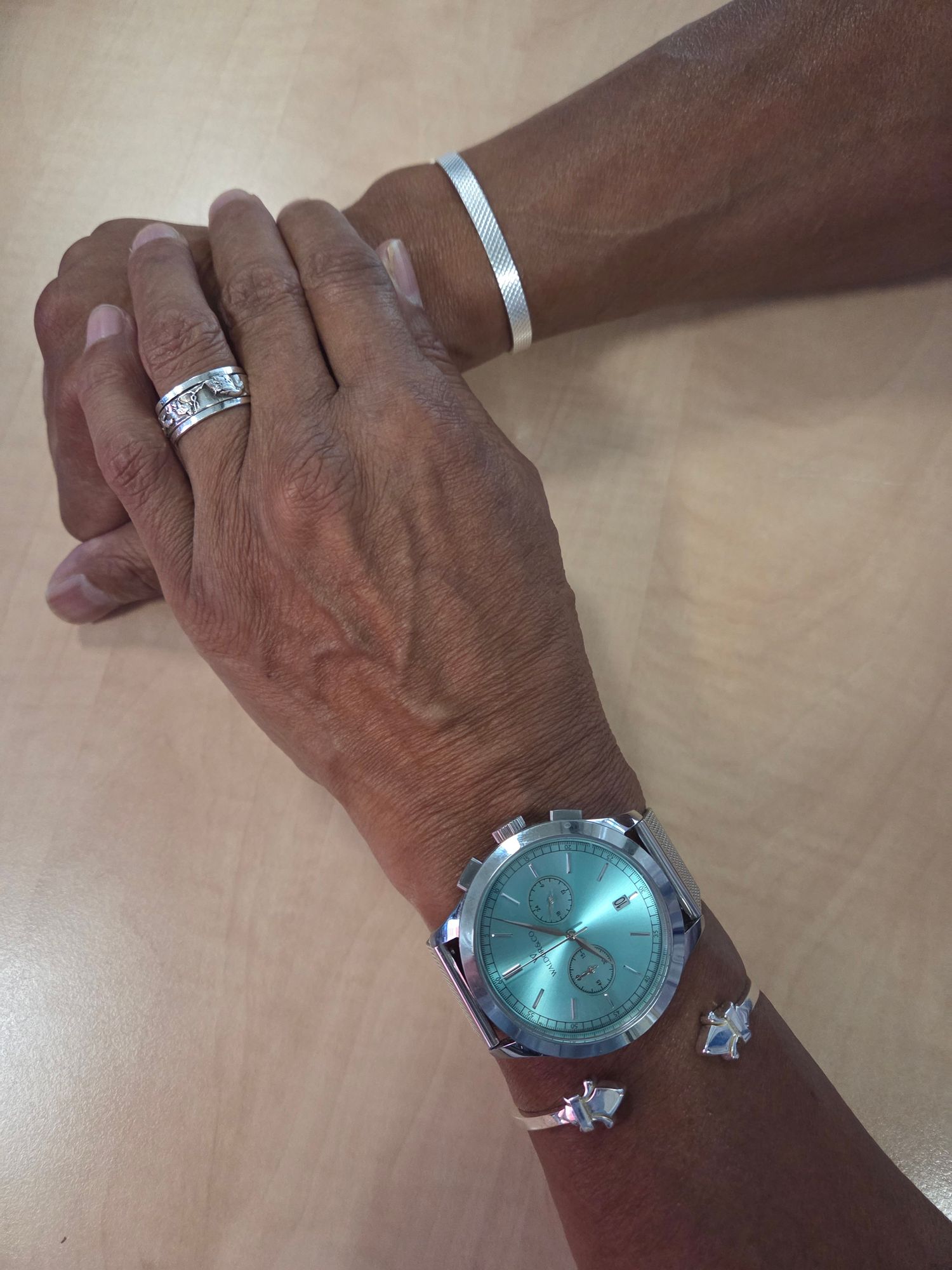 Grid Bangle Polished Waldor Bracelets – WALDOR