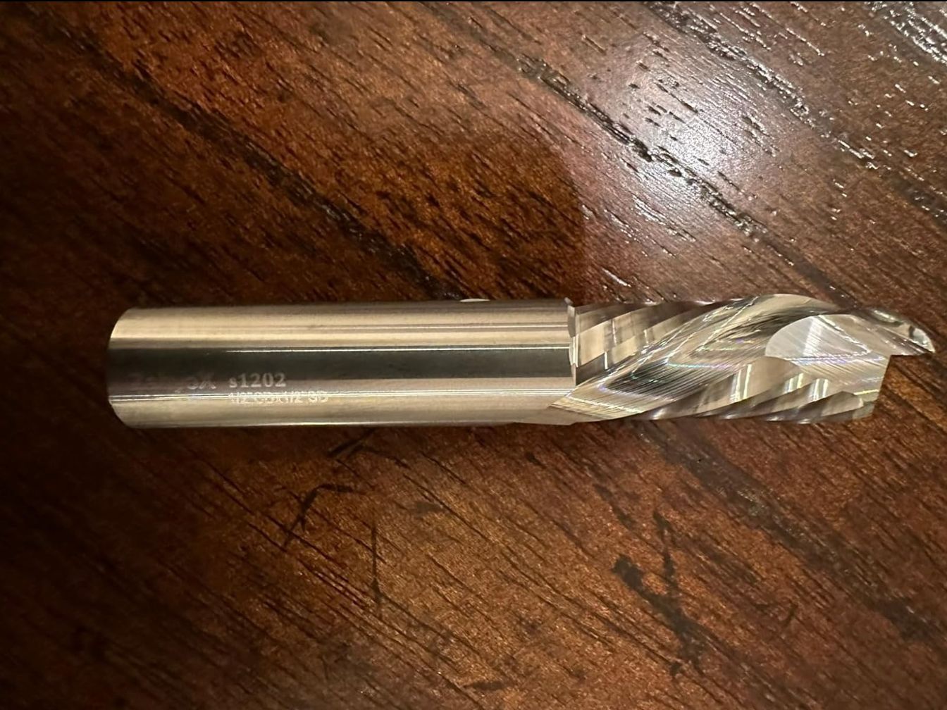 ZahyoX 1/8" Downcut Spiral CNC Router Bit – Solid Carbide, 1/4" Shank, 1/2" Cutting Length, 2 Flutes