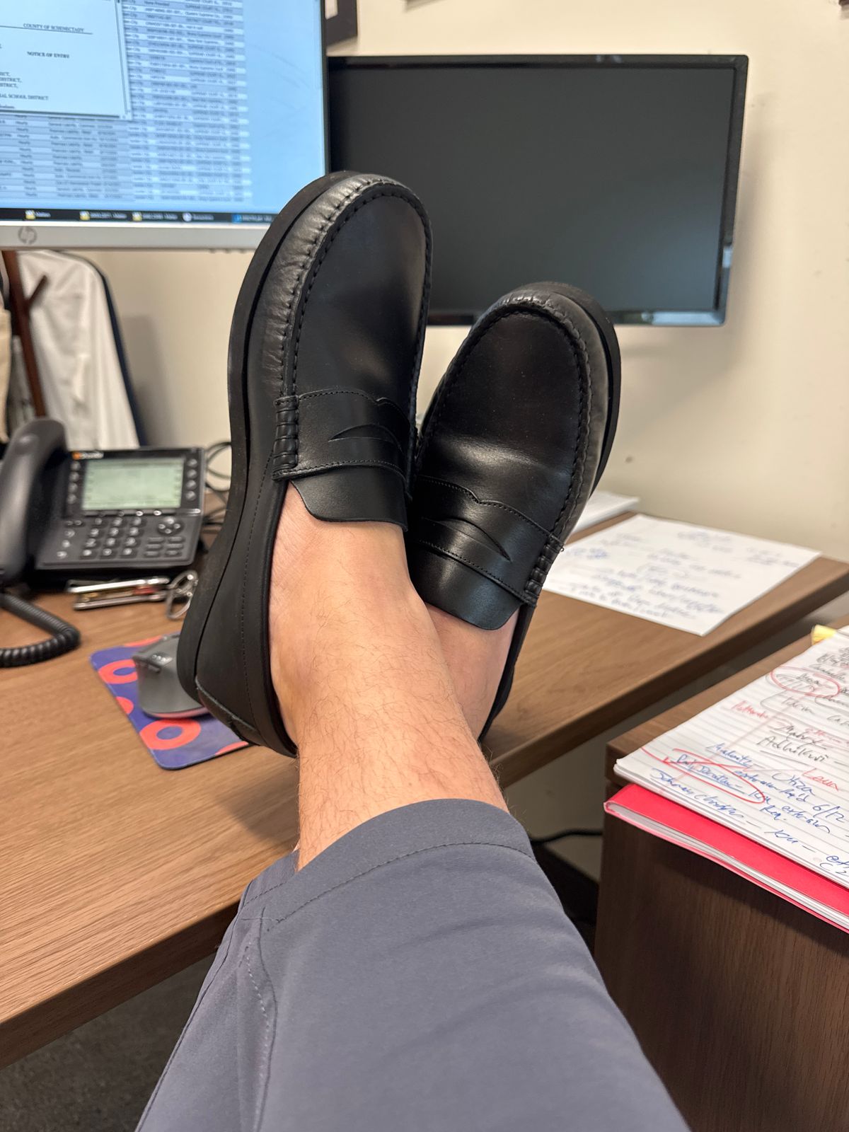 Oliver Cabell Men\'s Black Leather Penny Loafers Size 7 A Hands-On, Honest Review of the Oliver Cabell Penny Loafers  main image 4