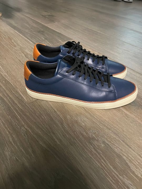 Oliver Cabell Low 1 Navy Leather Sneakers Men’s US 7 EU 39 Made In Italy Low 1 | Navy – Oliver Cabell main image 3