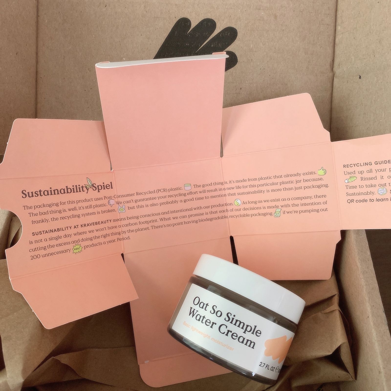 Oat So Simple Water Cream: Moisturizer for Sensitive Skin 