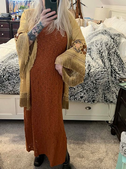 country road maxi dress toffee MAKRYS GIALOS Devotion TWINS