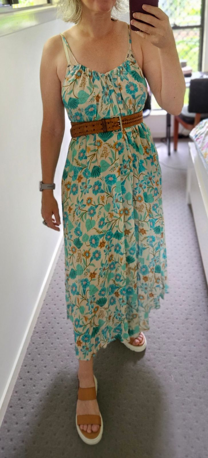 chinese dress ladies Goldie Strappy Maxi Dress  SPELL
