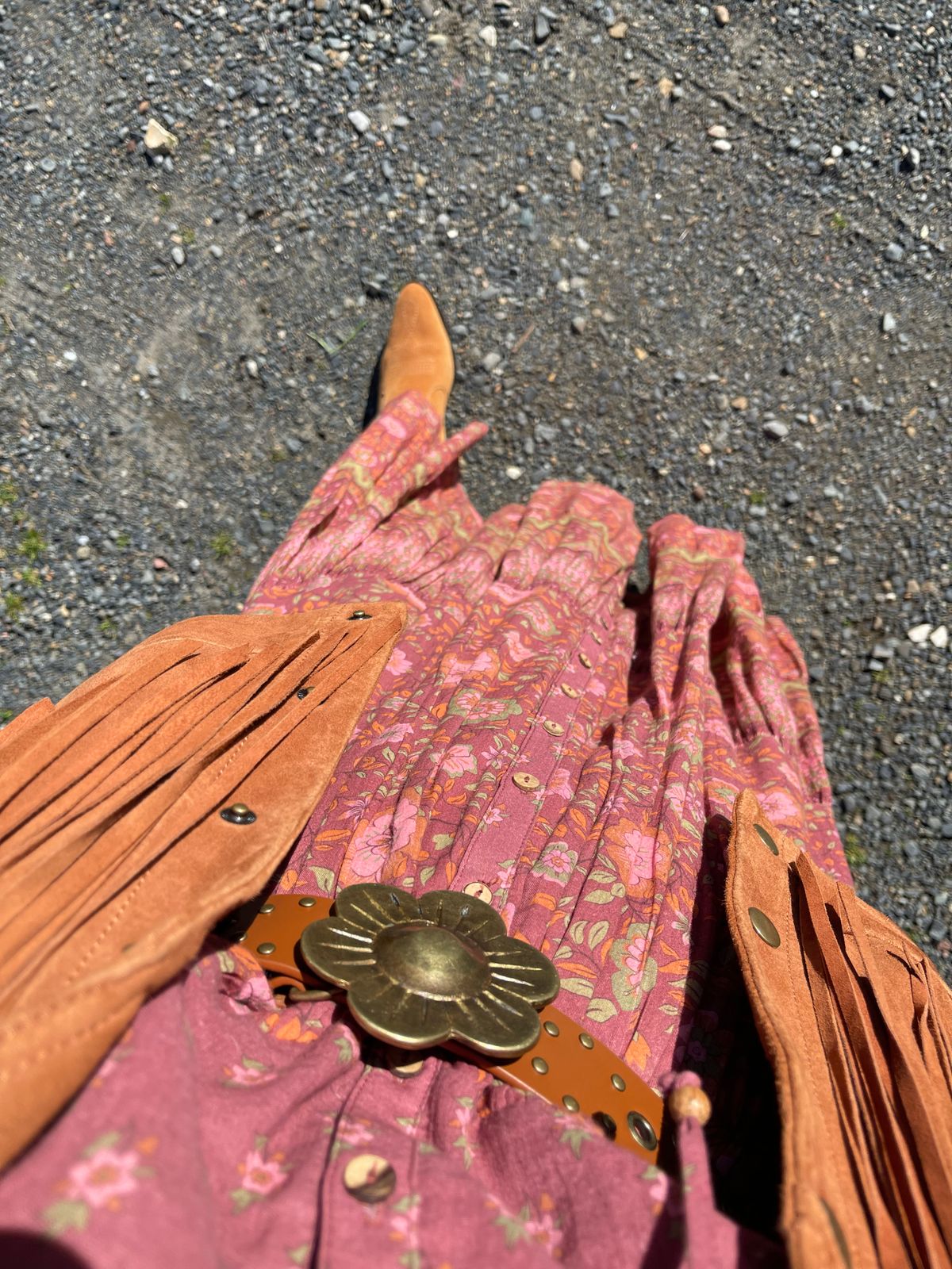 Daisy Studded Belt – SPELL - USA display picture 2