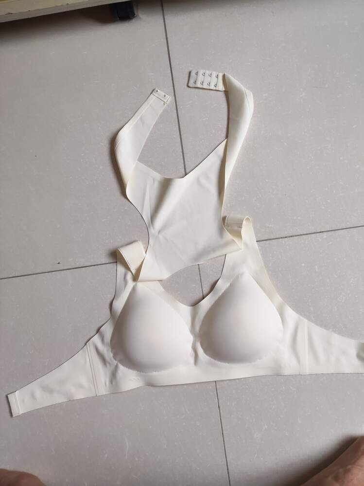 White undergarment on tiled floor