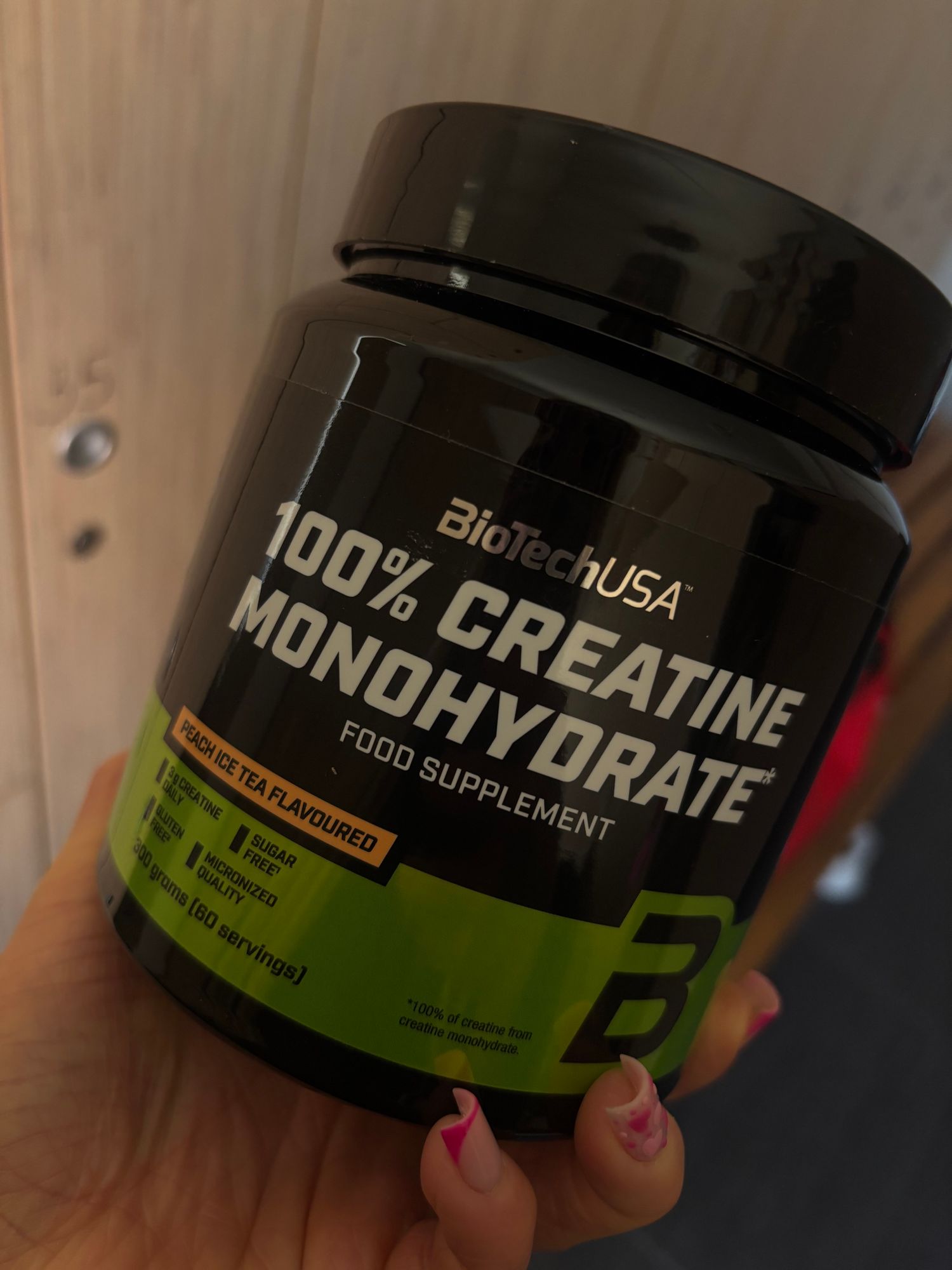 Créatine Monohydrate BiotechUSA 300g - 100% Micronisée, Sans Arôme, Sans Gluten