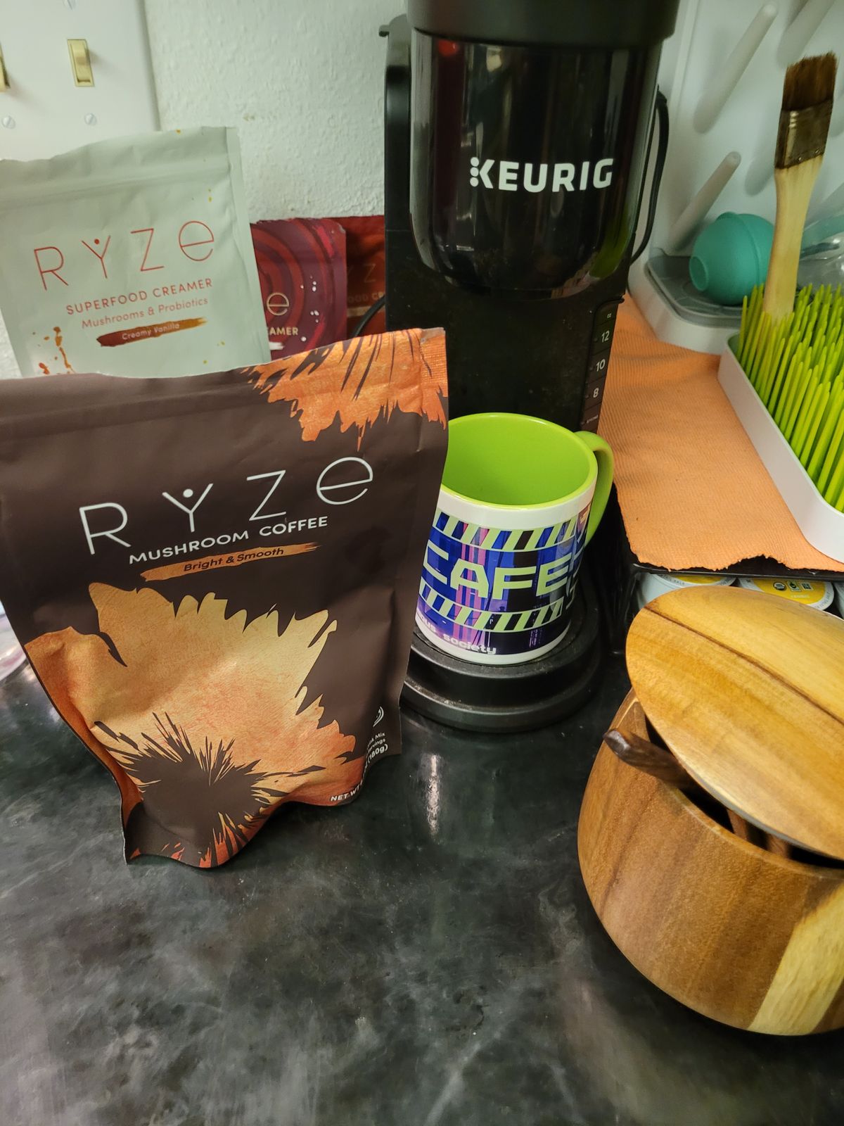 2-Pack Combo: RYZE Mushroom Coffee & Matcha With 3 Spoons - 100% Authentic, 30 Servings Each 7 thumbnail image