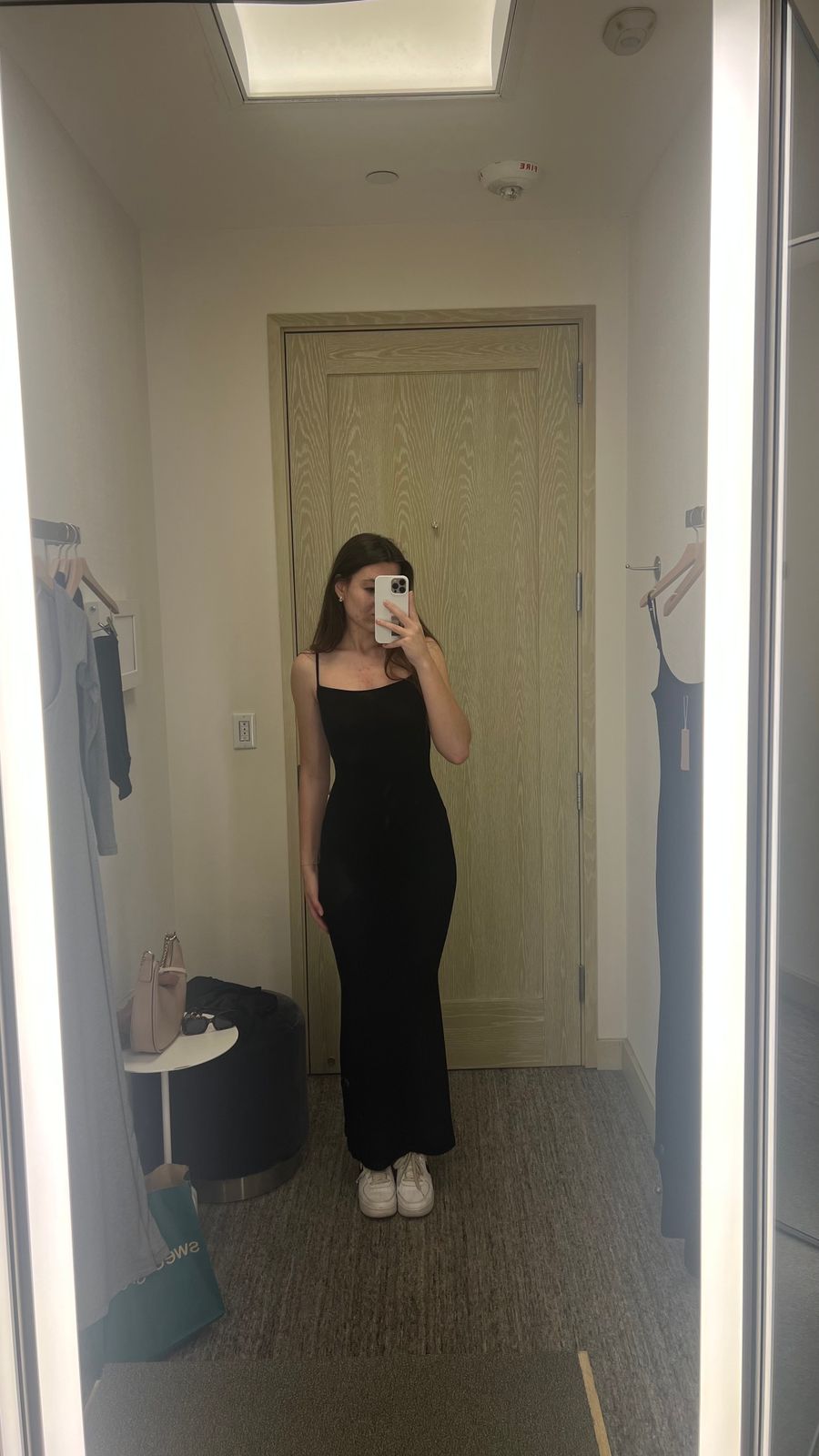 strapless open back dress Skims Maxi Dress