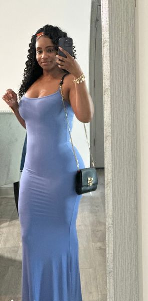 SOFT LOUNGE LONG SLIP DRESS | MORGANITE | SKIMS