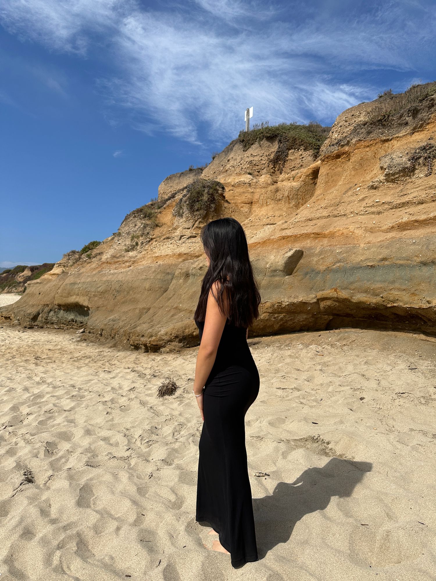 SOFT LOUNGE PETITE LONG SLIP DRESS | ONYX | SKIMS