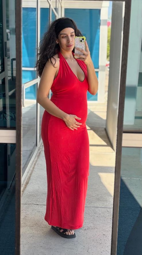 Liyah Red Maxi Halter Dress by Priceless