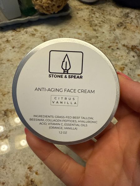 Holding Stone and Spear Anti-Aging Face Cream