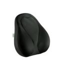 Black ergonomic lumbar support cushion for back pain relief