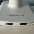 White Mount-It! brand device with USB-A and USB-C ports on the front edge