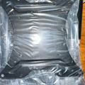 Black metal mounting brackets with multiple screw holes packaged in clear plastic bags