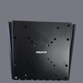 Black wall mount bracket with multiple mounting holes and "MOUNT-IT" branding against gray background