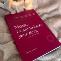Red book on blanket