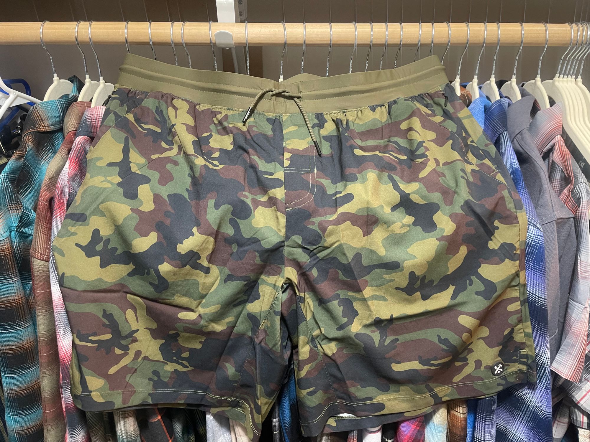 MO GOOD Men’s Camo Casual Shorts – Breathable Cotton Blend, Big & Tall Sizes, Comfort Fit