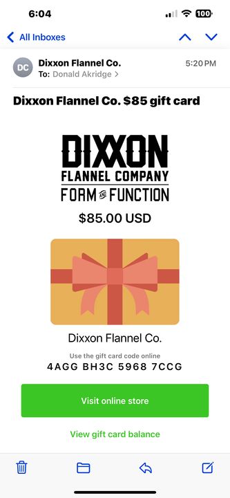 Dixxon E-Gift Card: The Perfect Digital Gift
