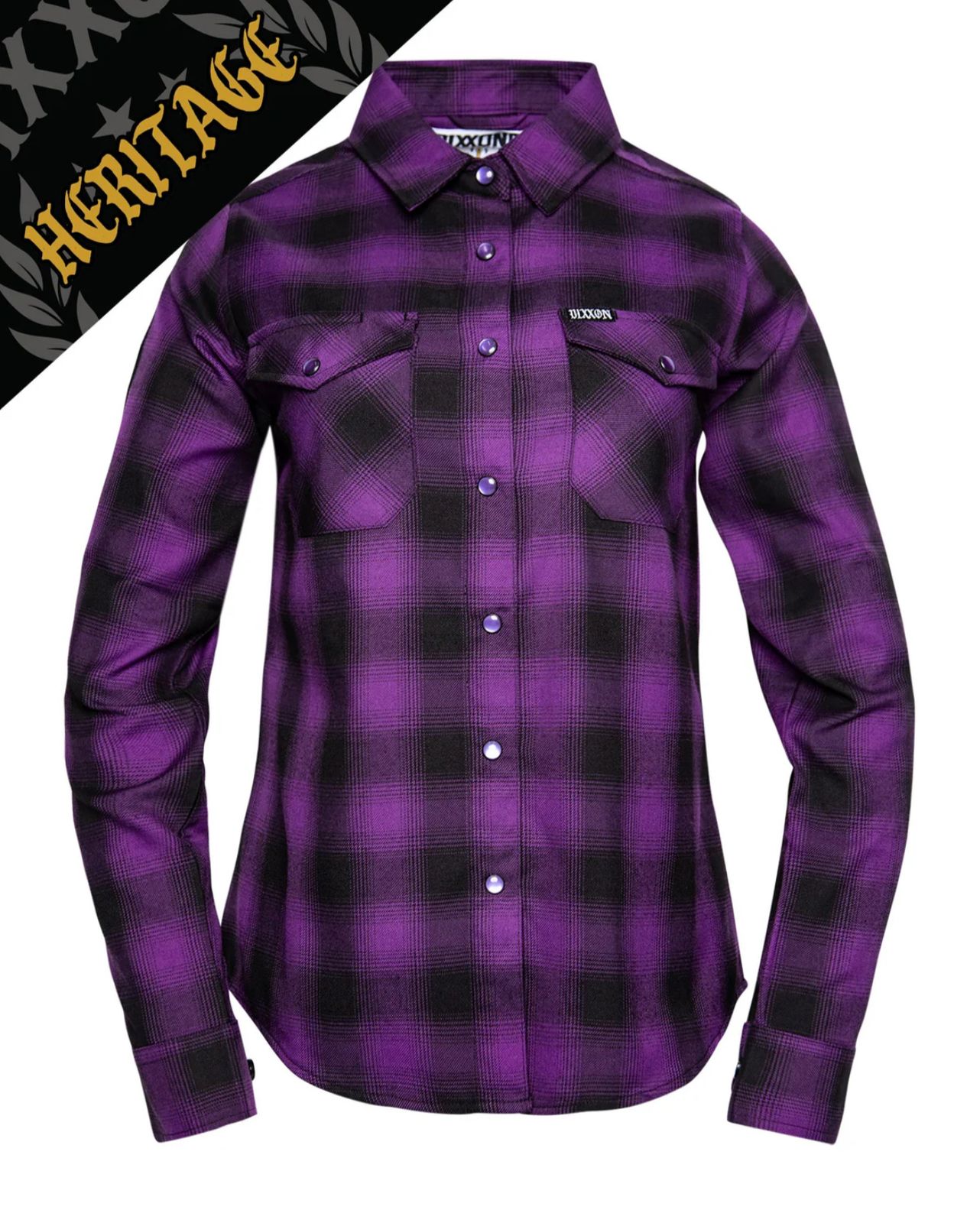 Damipow Premium Men’s Flannel Shirt - Soft Long Sleeve Plaid Button-Down In Purple, Size X-Large