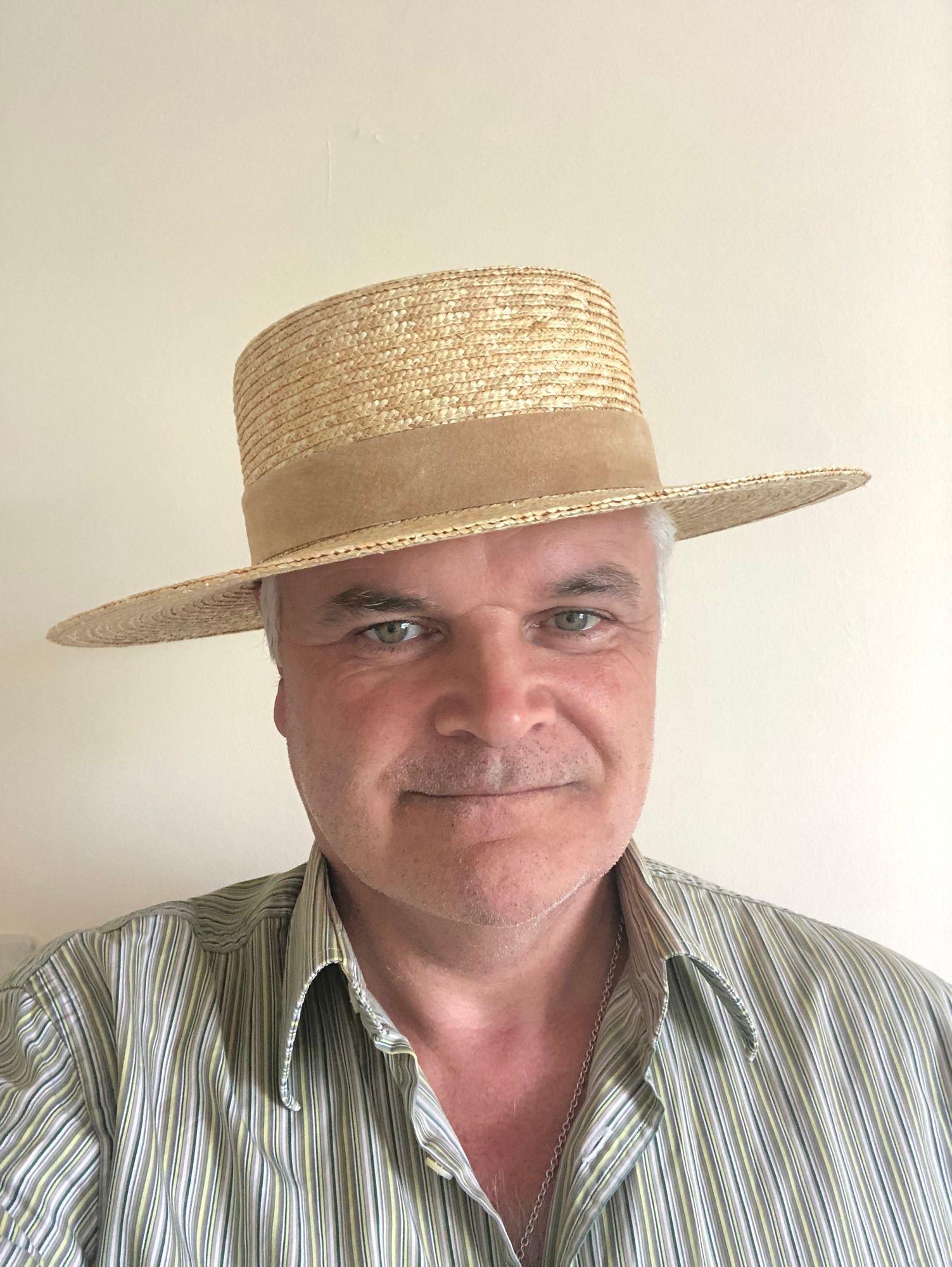 Lack of color straw Spencer boater hat with beige suede band size small worn one Lack of Color Women main image 3