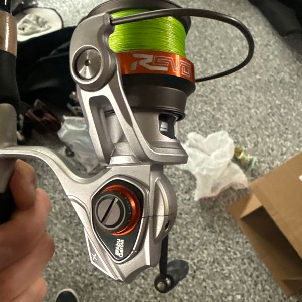 abu garcia revo x spinning combo blue Aqua Max Combos Tackle World A machined aluminum braid Revo Abu Garcia Fishing Rods