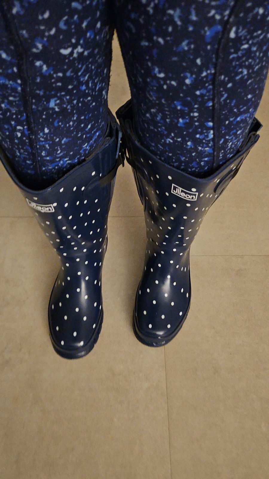 Polka Dot Wide Welly Company Womens Extra Wide Calf Wellies