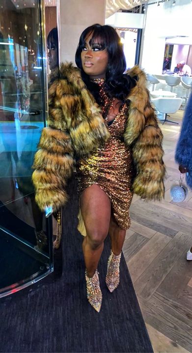 Style and Grace Gold Sequin Dress  Ella Lisqu