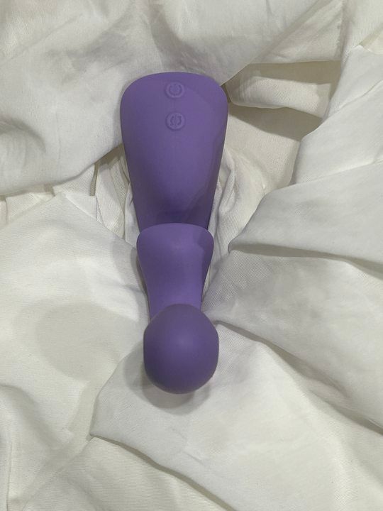 Flow triple stimulation purple rabbit vibrator with edging play technology