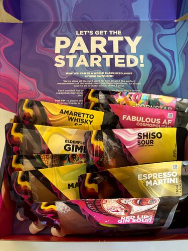 Customer photo from Donna W.'s review: a box of MXTology cocktail pouches