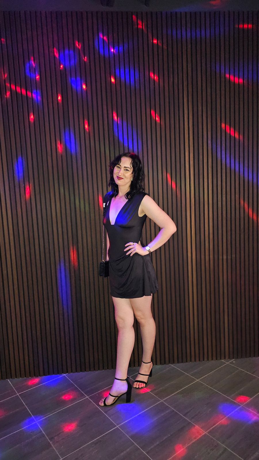 draped open-back a-line mini dress in black reviews Draped Open-Back Mini Dress in Black - XL main image 0