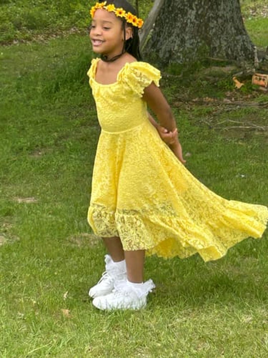 yellow dress girl Toddler Spring It Was About $20 nyla_filter_Size_L Party flower girl and special Rent or Buy:Buy