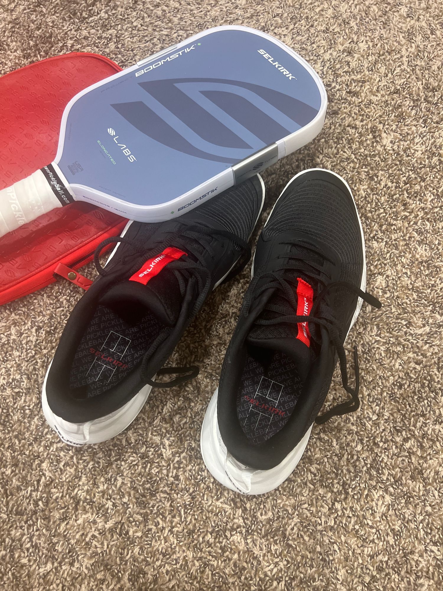 Selkirk S02 Premium Pickleball Court Shoes Men\'s Size 11.5 Black Red‎ Athletic Selkirk Enters Pickleball Shoe Industry: S01 and S02 Review  main image 2