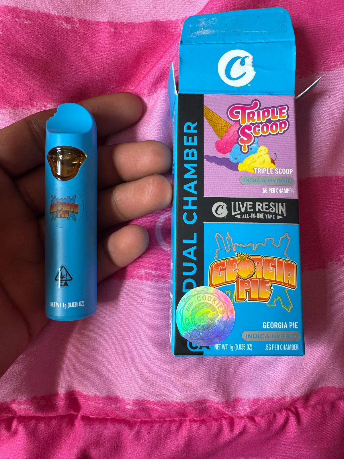 Cookies Triple Scoop/Georgia Pie THC-A Vaporizer - 2000mg - Everything 420