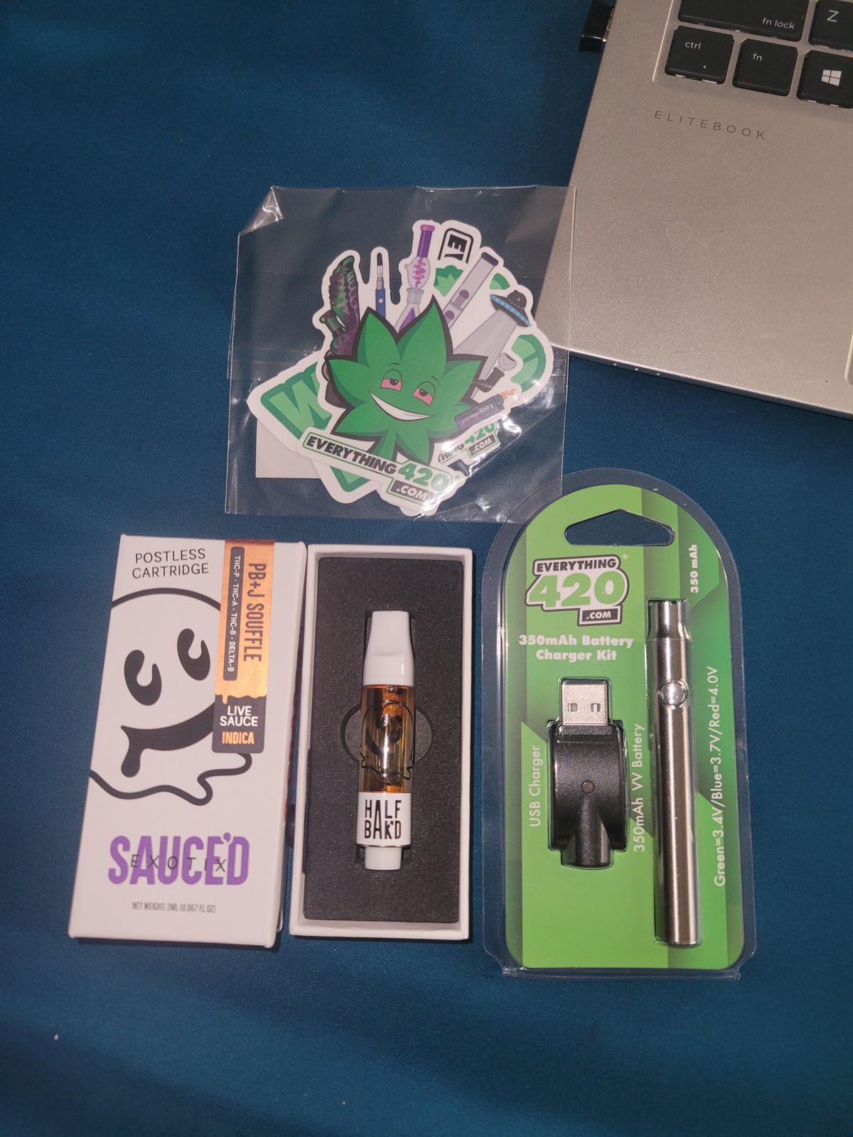 Half Bakd Sauced Exotix PBnJ Souffle Cartridge - 2000mg - Everything 420
