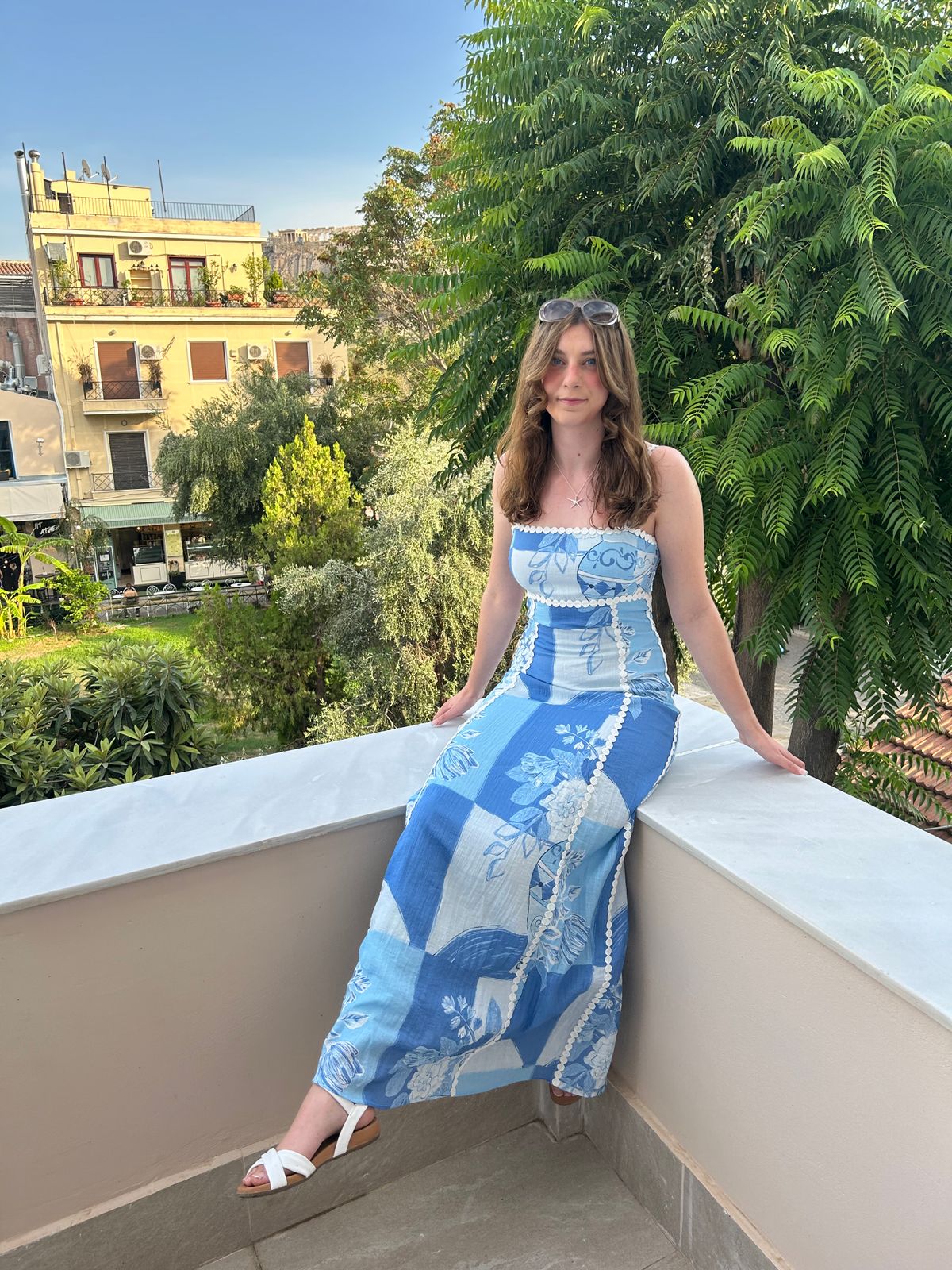 Terazza Maxi Dress - Blue  SABO