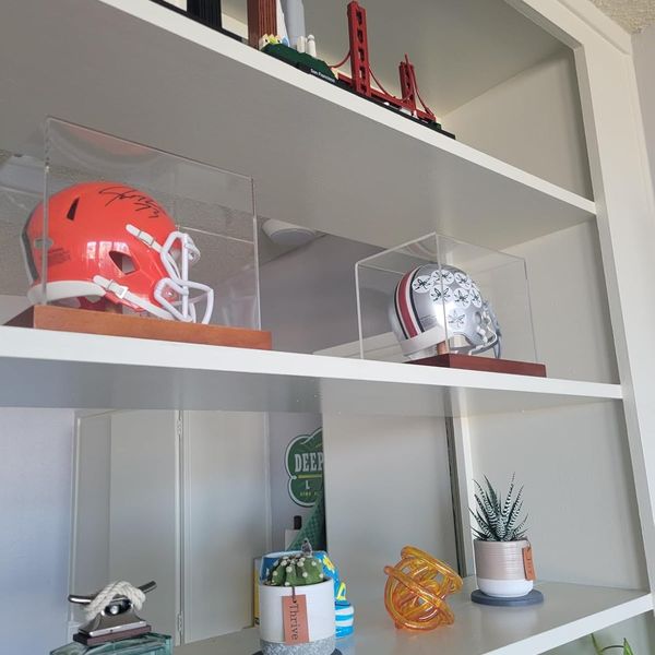 burnt orange and black motorcycle helmet D.O.T. & ECE Daytona Retro Full Face Helmet: Vintage Style – Daytona Helmets 2006 Trek Trek Fx karia Engineered with a dual Color:Blue Fuze (Blue/White/Green)