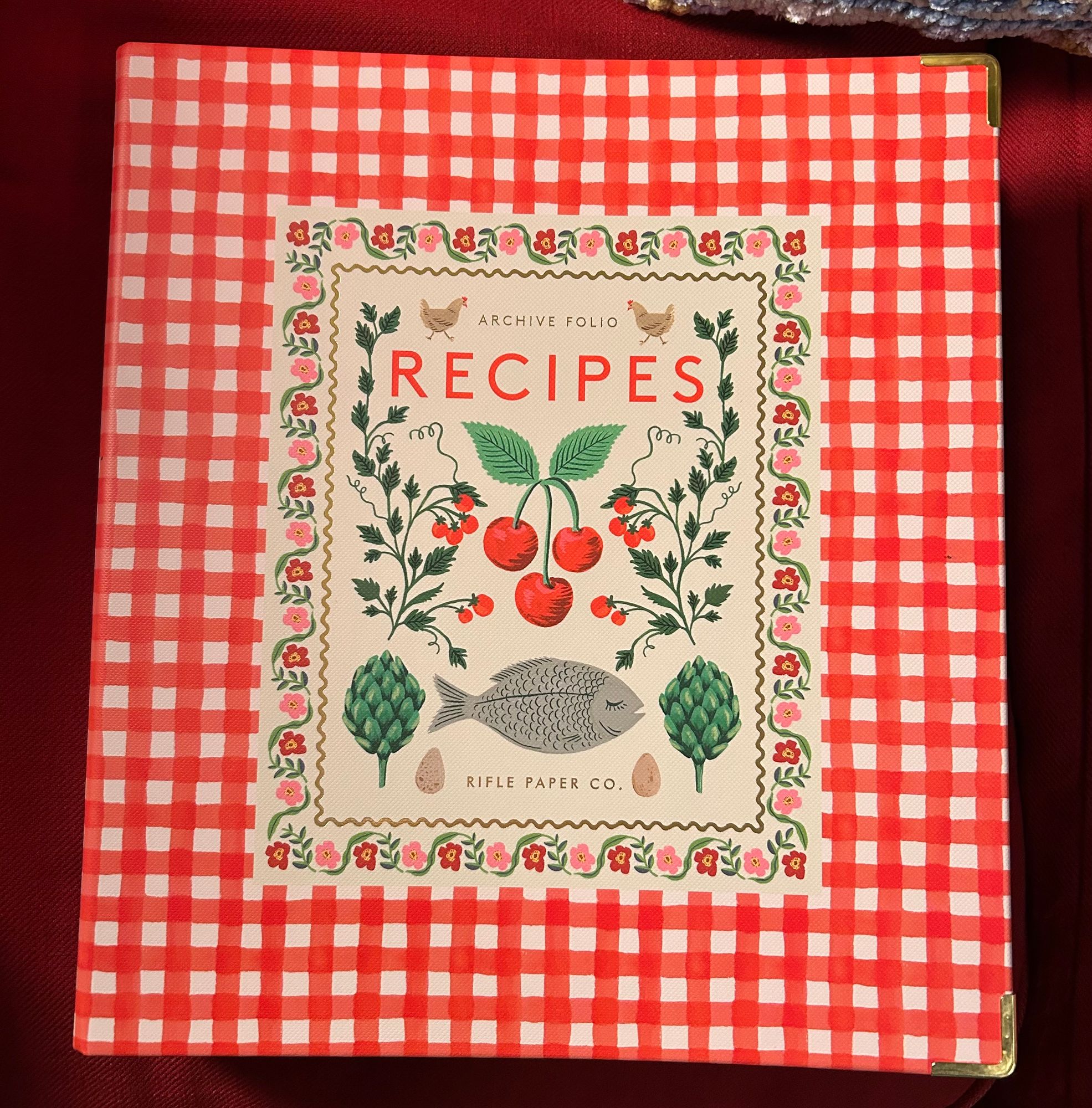 Cherry Farm Illustrated Recipe Binder | Rifle Paper Co. Cherry Farm Illustrated Recipe Binder | Rifle Paper Co.